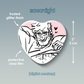 [PREORDER] Ford Cute | Glitter Heart Button