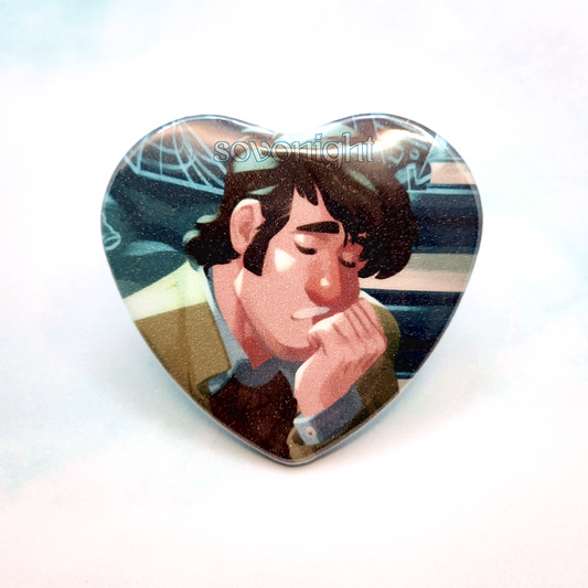 [PREORDER] Researcher Ford Sleep | Glitter Heart Button