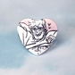 Ford Cute | Glitter Heart Button